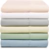 Superior 1000 Thread Count Tencel Blend Pillowcase Set, Standard, Ivory(Sage)