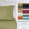 Superior 1500 Series Premium Quality 100% Brushed Soft Microfiber 4-Piece Luxury Deep Pocket Cooling Bed Sheet Set, Hypoallergenic, Wrinkle and Stain Resistant – Full, Teal(Taupe)