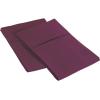 Superior 1502 Series Premium Quality Microfiber Pillowcase Set, Standard, Silver(Plum)