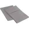 Superior 1502 Series Premium Quality Microfiber Pillowcase Set, Standard, Silver(Silver)