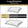 Superior 1502 Series Premium Quality Microfiber Pillowcase Set, Standard, Silver(Tan)