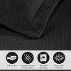 Superior 2 Piece Solitaire Cotton Bedspread Set, Home Bed Decor, Decorative Bed Spread, 1 Pillow Sham, Medium Weight Blanket, Matelasse Coverlet Bedding, Textured Quilted Pattern, Twin, Taupe(Black – Z)