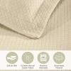 Superior 2 Piece Solitaire Cotton Bedspread Set, Home Bed Decor, Decorative Bed Spread, 1 Pillow Sham, Medium Weight Blanket, Matelasse Coverlet Bedding, Textured Quilted Pattern, Twin, Taupe(Ivory – Z)