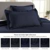 Superior 2 Piece Solitaire Cotton Bedspread Set, Home Bed Decor, Decorative Bed Spread, 1 Pillow Sham, Medium Weight Blanket, Matelasse Coverlet Bedding, Textured Quilted Pattern, Twin, Taupe(Navy Blue – Z)