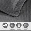 Superior 2 Piece Solitaire Cotton Bedspread Set, Home Bed Decor, Decorative Bed Spread, 1 Pillow Sham, Medium Weight Blanket, Matelasse Coverlet Bedding, Textured Quilted Pattern, Twin, Taupe(Grey – Z)