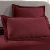Superior 3 Piece Basketweave Cotton Bedspread Set, Home Bed Decor, Decorative Bed Spread, 2 Pillow Shams, Medium Weight Blanket, Matelasse Coverlet Bedding, Geometric Lattice Pattern, Queen, Garnet