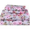 Superior 300 Thread Count 3 Piece Cotton Single Ply Deep Pocket Solid Sheet Set, Twin X-Large, Coral(Floral Silver)