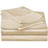 Superior 300 Thread Count 3 Piece Cotton Single Ply Deep Pocket Solid Sheet Set, Twin X-Large, Coral(Ivory)
