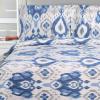 Superior 300 Thread Count Cotton Print Duvet Cover Set Reversible Full/Queen, Maywood Blue(Mountlake)