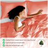 Superior 300 Thread Count Duvet Cover Set, 100% Modal from Beech, Solid, King/California King, White(Coral)
