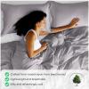 Superior 300 Thread Count Duvet Cover Set, 100% Modal from Beech, Solid, King/California King, White(Grey)
