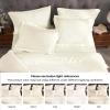 Superior 300 Thread Count Duvet Cover Set, 100% Modal from Beech, Solid, King/California King, White(Ivory)