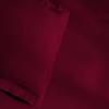 Superior 300-Thread Duvet Cover Set, Premium Long-Staple Cotton, Twin, Black(Burgundy)