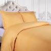 Superior 300-Thread Duvet Cover Set, Premium Long-Staple Cotton, Twin, Black(Gold Stripe)