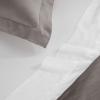 Superior 300-Thread Duvet Cover Set, Premium Long-Staple Cotton, Twin, Black(Gray)