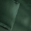 Superior 300-Thread Duvet Cover Set, Premium Long-Staple Cotton, Twin, Black(Hunter Green)