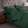 Superior 300-Thread Duvet Cover Set, Premium Long-Staple Cotton, Twin, Black(Hunter Green)
