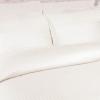 Superior 300-Thread Duvet Cover Set, Premium Long-Staple Cotton, Twin, Black(Ivory Stripe)