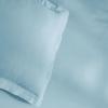 Superior 300-Thread Duvet Cover Set, Premium Long-Staple Cotton, Twin, Black(Light Blue)