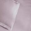 Superior 300-Thread Duvet Cover Set, Premium Long-Staple Cotton, Twin, Black(Lilac)