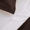 Superior 300-Thread Duvet Cover Set, Premium Long-Staple Cotton, Twin, Black(Mocha)