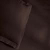 Superior 300-Thread Duvet Cover Set, Premium Long-Staple Cotton, Twin, Black(Mocha)
