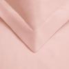 Superior 300-Thread Duvet Cover Set, Premium Long-Staple Cotton, Twin, Black(Peach)