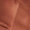 Superior 300-Thread Duvet Cover Set, Premium Long-Staple Cotton, Twin, Black(Pumpkin)
