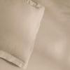 Superior 300-Thread Duvet Cover Set, Premium Long-Staple Cotton, Twin, Black(Tan)