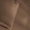 Superior 300-Thread Duvet Cover Set, Premium Long-Staple Cotton, Twin, Black(Taupe)