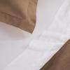 Superior 300-Thread Duvet Cover Set, Premium Long-Staple Cotton, Twin, Black(Taupe)