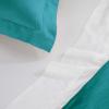 Superior 300-Thread Duvet Cover Set, Premium Long-Staple Cotton, Twin, Black(Teal)