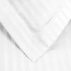 Superior 300-Thread Duvet Cover Set, Premium Long-Staple Cotton, Twin, Black(White Stripe)