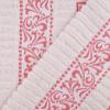 Superior 6-Piece Cotton Towel Set, Decorative Greek Pattern, Home Essentials, Absorbent Towels, Bathroom Decor, Spa, Resort, Includes 2 Hand, 2 Face and 2 Bath Towels, Athens Collection, Grey(Ivory-coral)