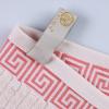 Superior 6-Piece Cotton Towel Set, Decorative Greek Pattern, Home Essentials, Absorbent Towels, Bathroom Decor, Spa, Resort, Includes 2 Hand, 2 Face and 2 Bath Towels, Athens Collection, Grey(Ivory-coral)