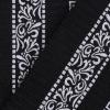 Superior 6-Piece Cotton Towel Set, Decorative Greek Pattern, Home Essentials, Absorbent Towels, Bathroom Decor, Spa, Resort, Includes 2 Hand, 2 Face and 2 Bath Towels, Athens Collection, Grey(Black-white)