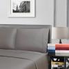 Superior 700 Thread Count Egyptian Cotton Pillowcase Bed Set, Modern Solid Sateen, Naturally Breathable and Cooling, Extra Comfort Pillow Cover, Includes: Two Pillowcases, Standard, Coral(Navy Blue)