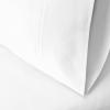 Superior 700 Thread Count Egyptian Cotton Pillowcase Bed Set, Modern Solid Sateen, Naturally Breathable and Cooling, Extra Comfort Pillow Cover, Includes: Two Pillowcases, Standard, Coral(White)