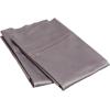 Superior 700 Thread Count Egyptian Cotton Pillowcase Bed Set, Modern Solid Sateen, Naturally Breathable and Cooling, Extra Comfort Pillow Cover, Includes: Two Pillowcases, Standard, Coral(Grey)
