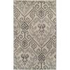 Superior 8mm Pile Height with Jute Backing, Gorgeous Ikat Damask Pattern, Fashionable and Affordable Woven Rugs, 8′ x 10′ Rug, Light Blue(Light Blue)