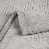 Superior Alaska Collection Quilted Diamond Throw Blanket – Soft Plush Velvety Fleece Blanket for Couch, Bed and Living Room Decor – Cozy, Warm & Lightweight All-Season Cover, Throw Size, White(Platinum)