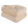 Superior Alaska Collection Quilted Diamond Throw Blanket – Soft Plush Velvety Fleece Blanket for Couch, Bed and Living Room Decor – Cozy, Warm & Lightweight All-Season Cover, Throw Size, White(Cream)