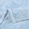 Superior Alaska Collection Quilted Diamond Throw Blanket – Soft Plush Velvety Fleece Blanket for Couch, Bed and Living Room Decor – Cozy, Warm & Lightweight All-Season Cover, Throw Size, White(Light Blue)
