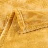Superior Alaska Collection Quilted Diamond Throw Blanket – Soft Plush Velvety Fleece Blanket for Couch, Bed and Living Room Decor – Cozy, Warm & Lightweight All-Season Cover, Throw Size, White(Gold)