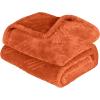Superior Alaska Collection Quilted Diamond Throw Blanket – Soft Plush Velvety Fleece Blanket for Couch, Bed and Living Room Decor – Cozy, Warm & Lightweight All-Season Cover, Throw Size, White(Rust)