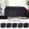Superior Alaska Collection Quilted Diamond Throw Blanket – Soft Plush Velvety Fleece Blanket for Couch, Bed and Living Room Decor – Cozy, Warm & Lightweight All-Season Cover, Throw Size, White(Black)