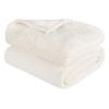 Superior Alaska Collection Quilted Diamond Throw Blanket – Soft Plush Velvety Fleece Blanket for Couch, Bed and Living Room Decor – Cozy, Warm & Lightweight All-Season Cover, Throw Size, White(Ivory)