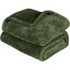 Superior Alaska Collection Quilted Diamond Throw Blanket – Soft Plush Velvety Fleece Blanket for Couch, Bed and Living Room Decor – Cozy, Warm & Lightweight All-Season Cover, Throw Size, White(Green)