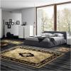 Superior Area Rugs for Bedroom, Farmhouse, Kitchen, Entryway, Laundry Room | Living Room Decor | Elton Collection Set, 2′ x 3’, Black(Black Brown)