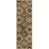 Superior Area Rugs for Bedroom, Farmhouse, Kitchen, Entryway, Laundry Room | Living Room Decor | Mosaic Collection, Chocolate, 2′ 7″ x 8′ Chocolate(Beige Brown)